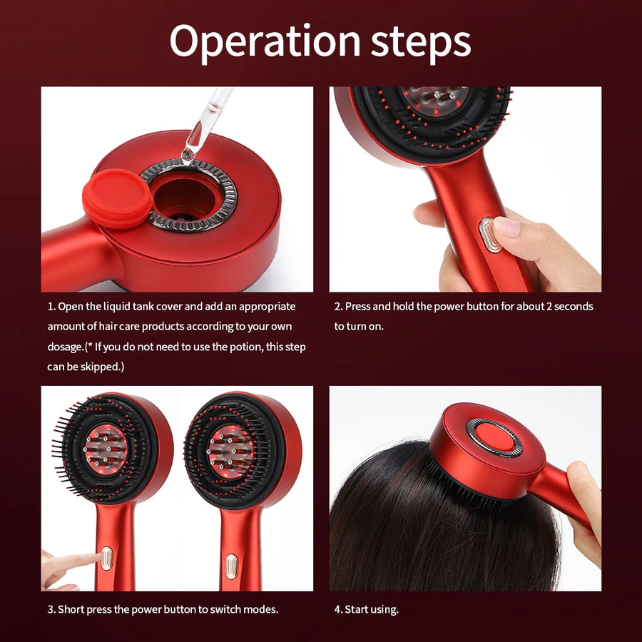 How to use the ScalpEase Brush in four simple steps